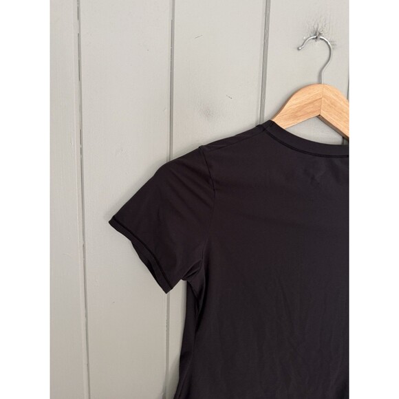 Skims Fits Everybody Short Sleeve T-Shirt M Medium Onyx Black Top Crew Neck - Picture 5 of 5